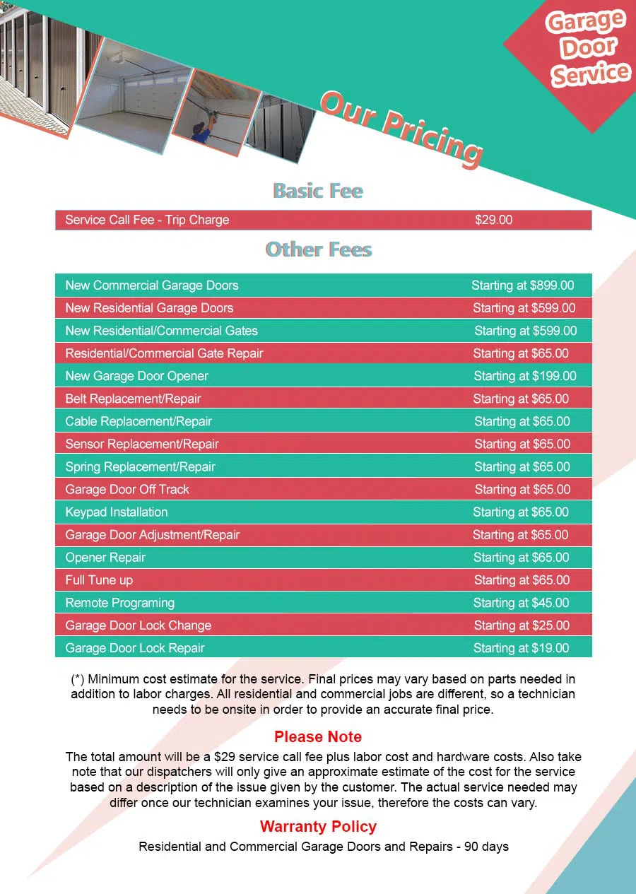 Central Garage Door Service Denver, CO 303-569-4976